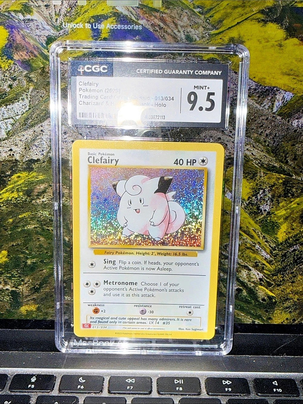 Pokémon Clefairy Holo Card CGC 9.5 Holo